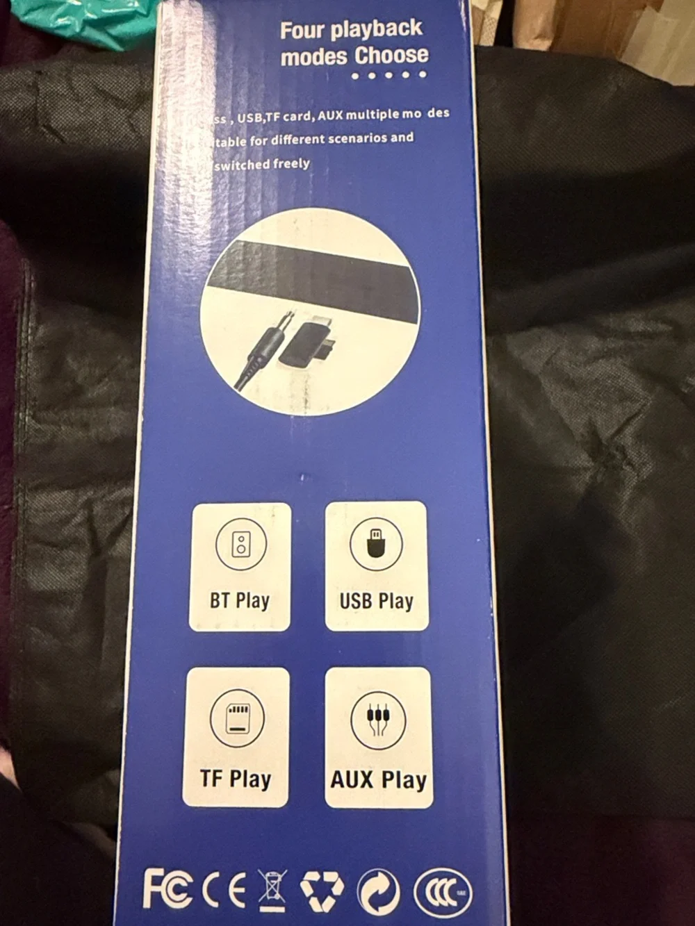 LED Wireless Charging Speaker Alarm Clock - White